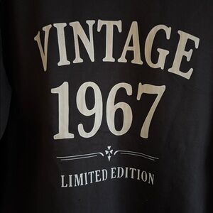 New Black 1967 Vintage Limited Edition Sweatshirt Size L